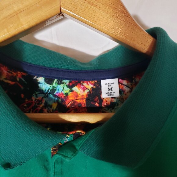 Robert Graham Classic Fit Polo - Skull Rose - Green - Sz M* - Picture 3 of 5